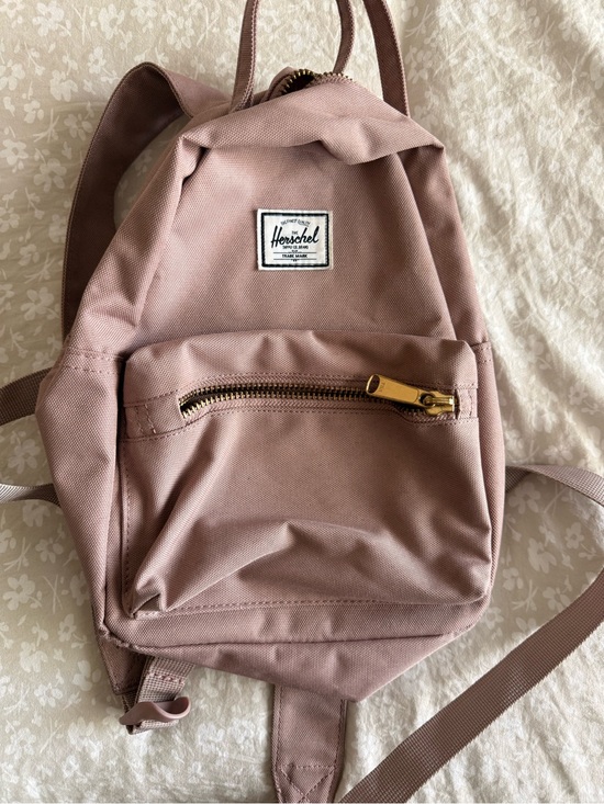 Herschel Supply Co. Handbags - Herschel Pink Mini Backpack with Gold Hardware